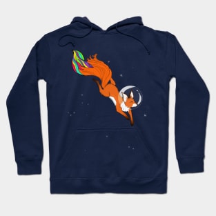 Space fox on duty Hoodie